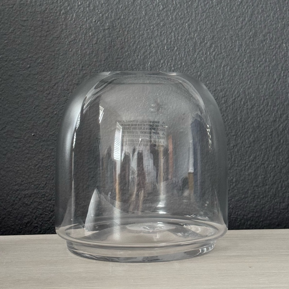 Glass terrarium vase
